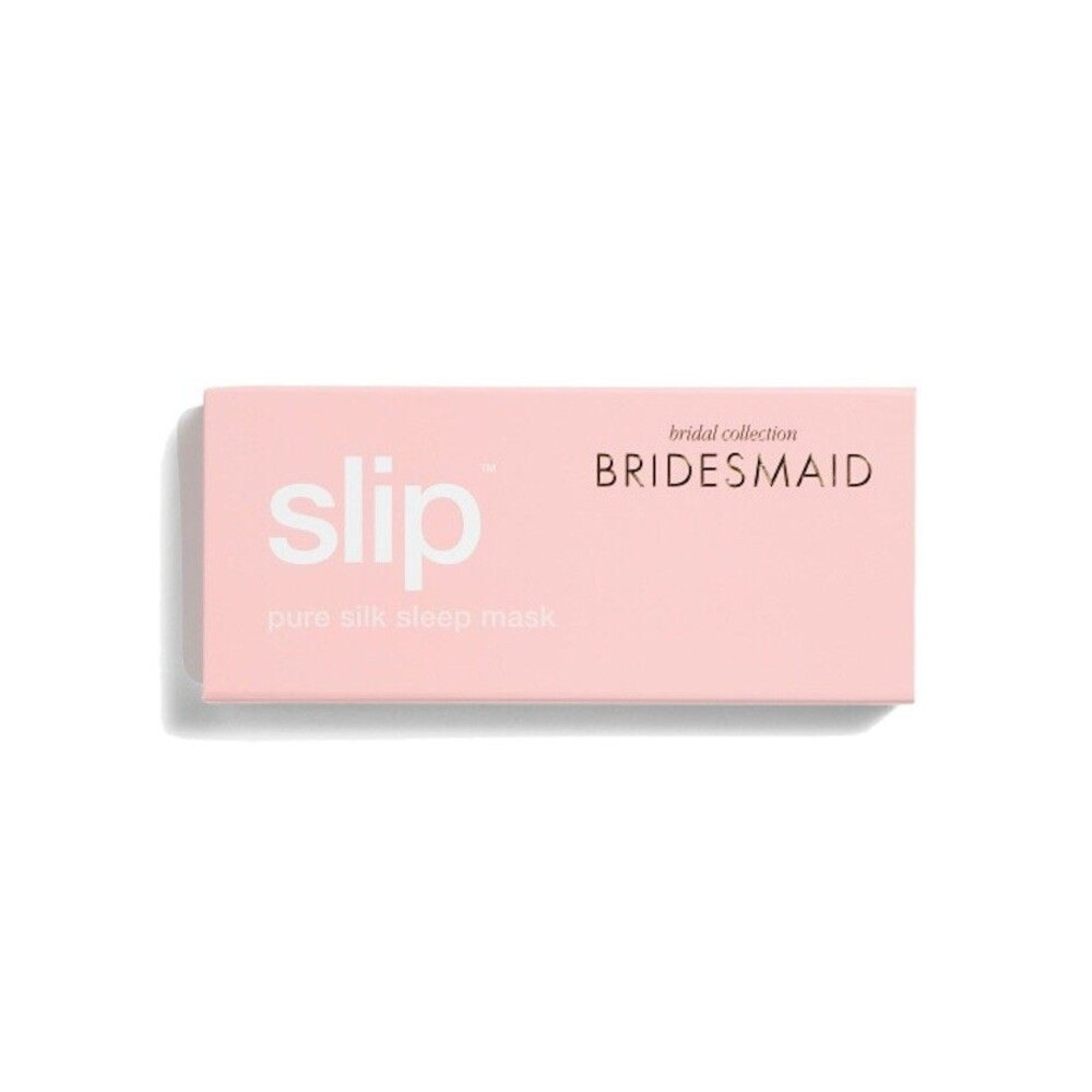 SLIP Bridesmaid Silk Sleep Mask Blush